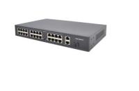 VP-24P-2UPG 24 PORT 10/100 POE+2 PORT 10/100/1000 UPLİNK +1 PORT SFP GİGABİT UPLINK 300W POE RACKMOUNT SWITCH 24+2+1 